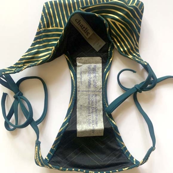 NEW Charlie by MZ Deco Foil Bikini Size S/P - Picture 8 of 8